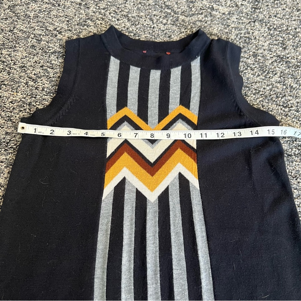 Missoni for Target Black Dress with Gold and Silver Chevron - Picture 8 of 9